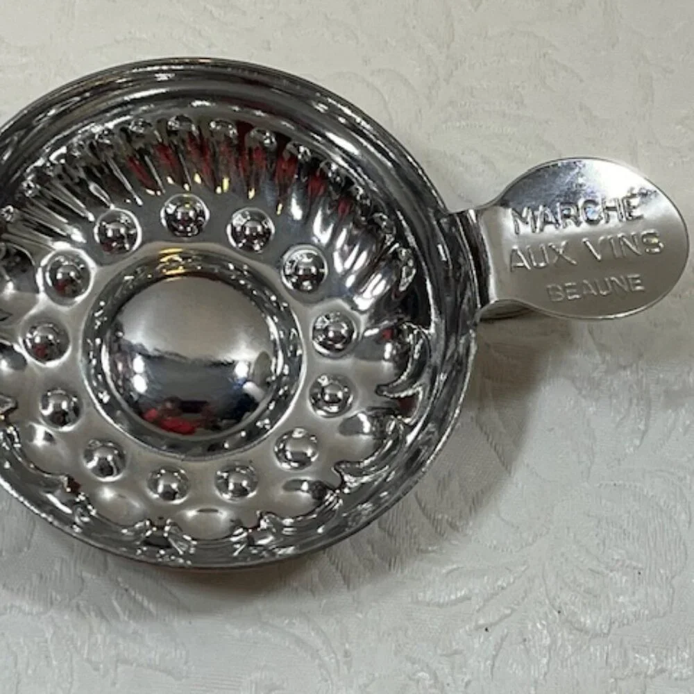 VTG Metal Wine Taster Cup Marché Aux Vins Beaune France 4